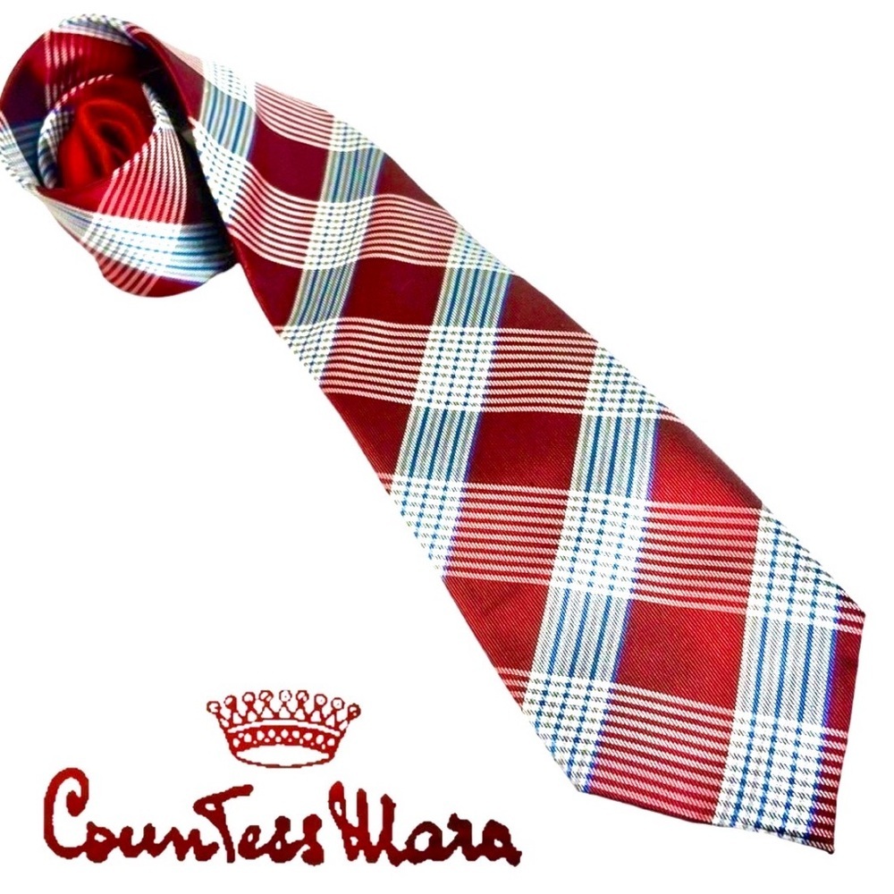 Countess Mara Plaid Silk Tie